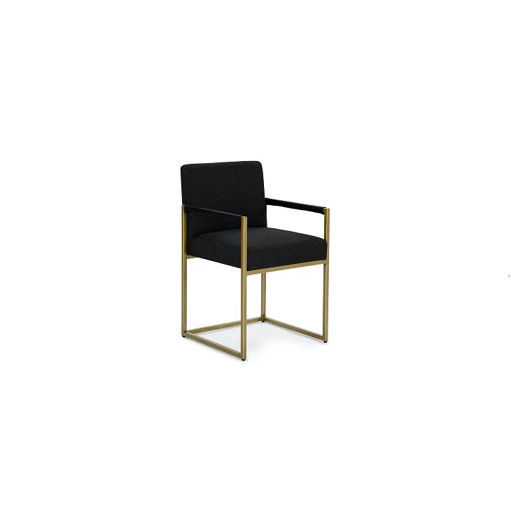 Metal Leg Flannel Dining Chair Metal Leg Flannel Dining Chair
